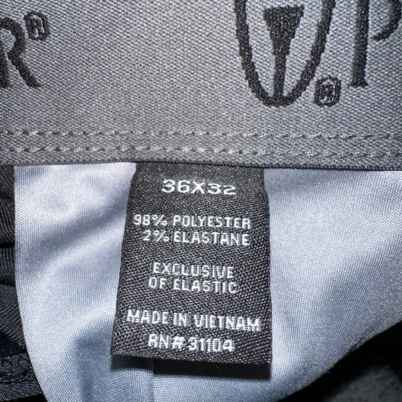 Men's Pro Tour Golf Pants Size 36x32 Black Dress Pants - Picture 2 of 9